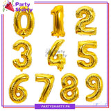 32 inches Number Foil Balloon for Birthday / Anniversary Party Decoration