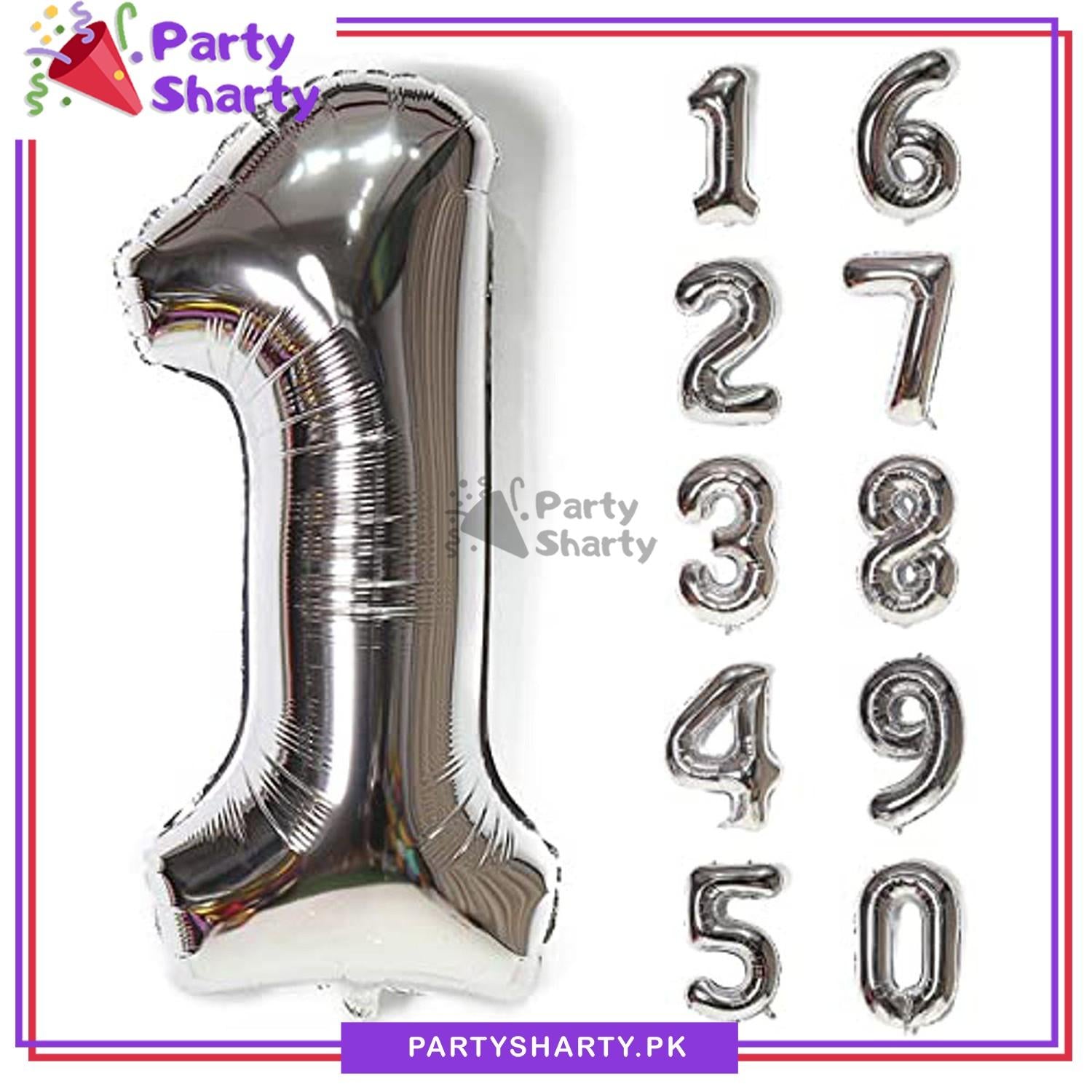 32 inches Number Foil Balloon for Birthday / Anniversary Party Decoration