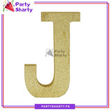 Gold Glitter Alphabet Sign Thermocol For Birthday and Event Decoration