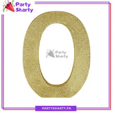 Gold Glitter Alphabet Sign Thermocol For Birthday and Event Decoration