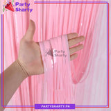Pastel Color Fringes / Foil Curtains Best for Back Drop Wall Decoration for Birthday and Parties Celebration
