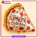 Birthday Pizza Slice Shape Foil Balloon For Birthday Party and Decoration