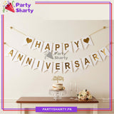 18pcs Happy Anniversary Card Banner For Anniversary Theme Decoration & Celebration
