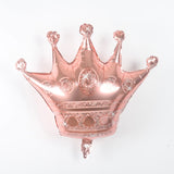 Large Rose Gold Crown Shaped Foil Balloon For Royal Birthday Party Decoration and Celebration