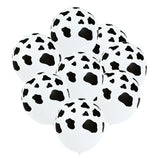 10pcs Black White Animal Cow Latex Balloons For Jungle Theme Birthday Party Decoration / Farm Animals Balloons