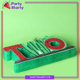 TWO Thermocol Standee For Cocomelon / Watermelon Theme Based Second Birthday Celebration and Party Decoration