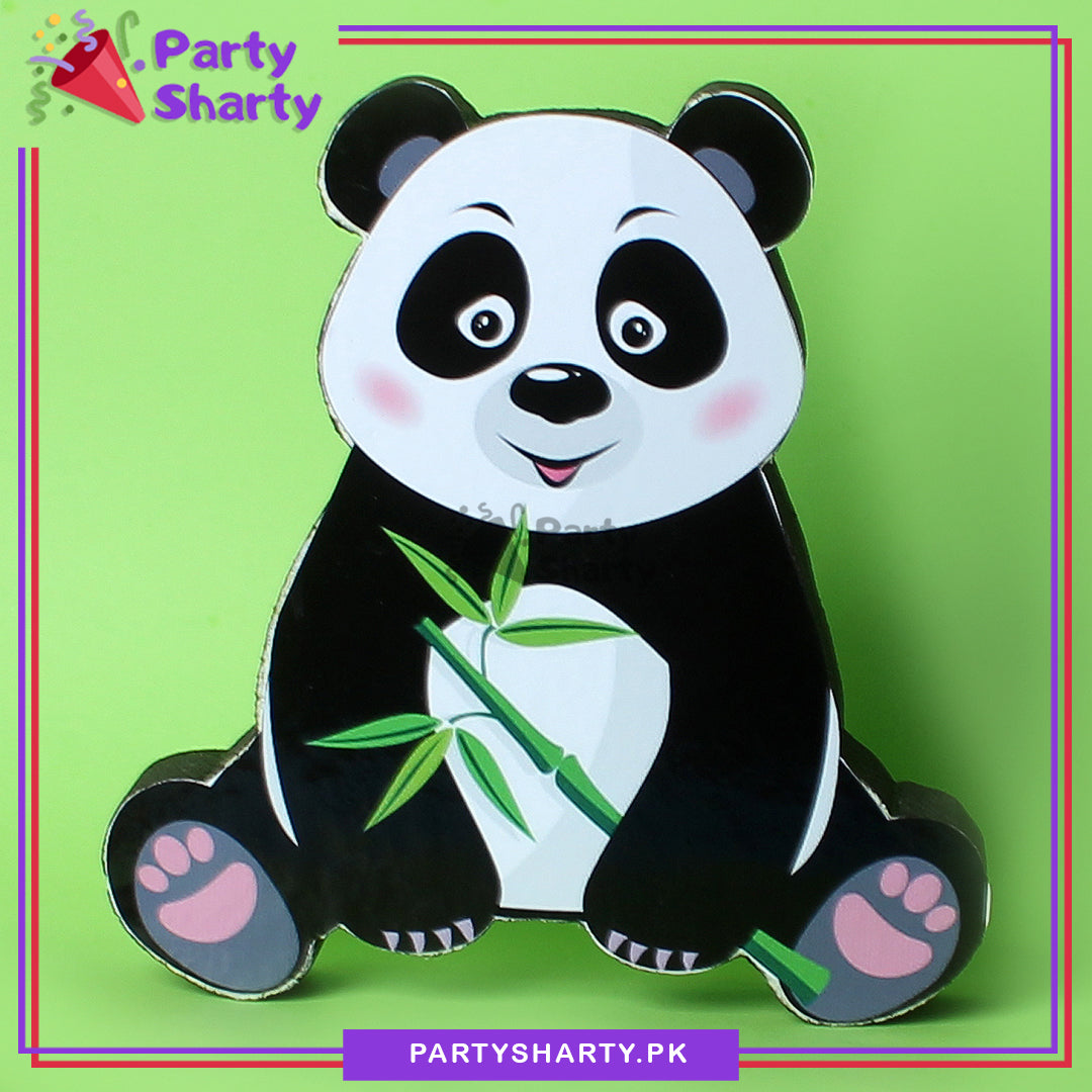 Panda Character Thermocol Standee For Panda Theme Based Birthday Celebration and Party Decoration