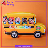 Cocomelon Family School Bus Thermocol Standee For Cocomelon Theme Based Birthday Celebration and Party Decoration