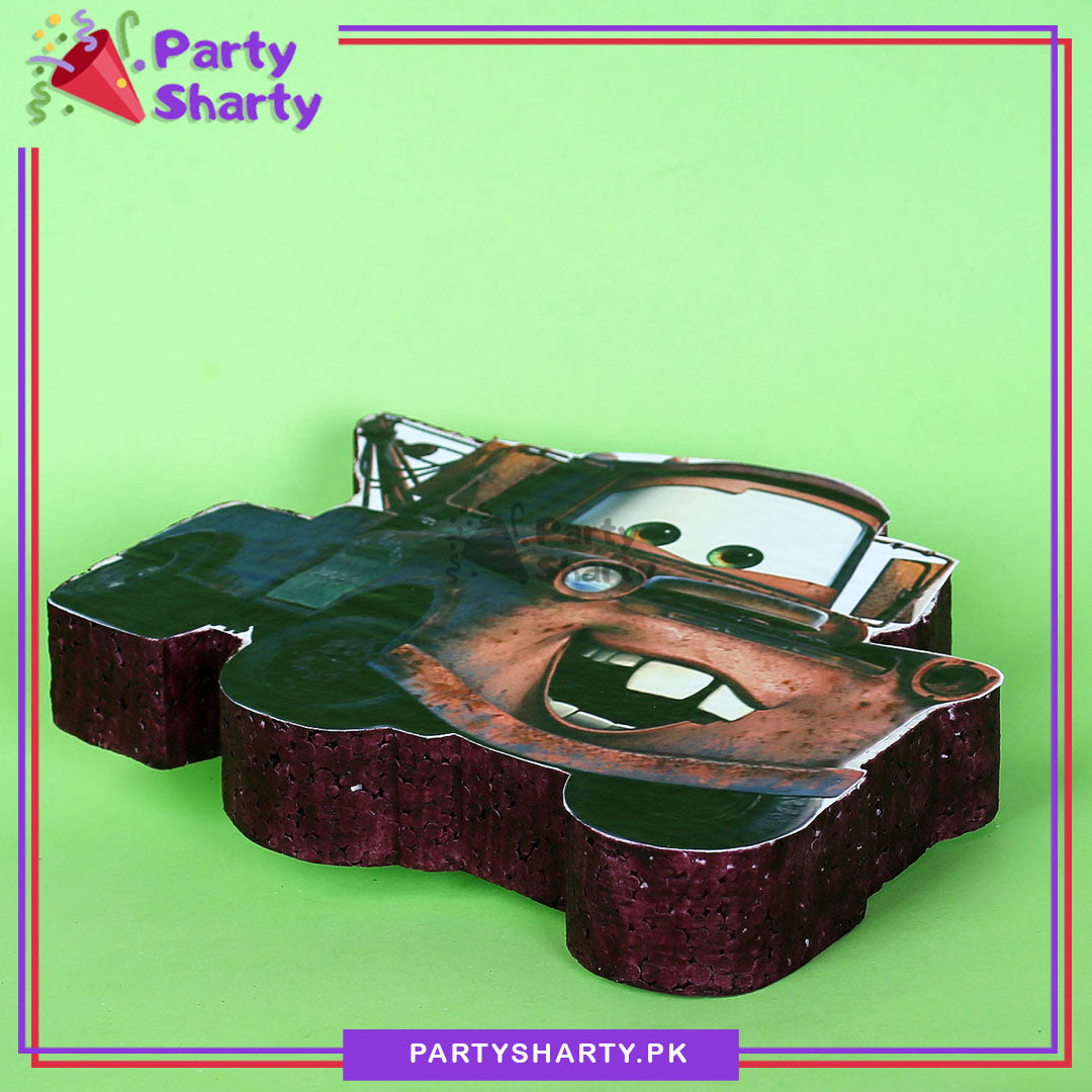 Mater Character Thermocol Standee For McQueen Theme Birthday Party Decoration