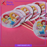 Princess Cup Cake Topper For Princess Birthday Theme Party and Decoration