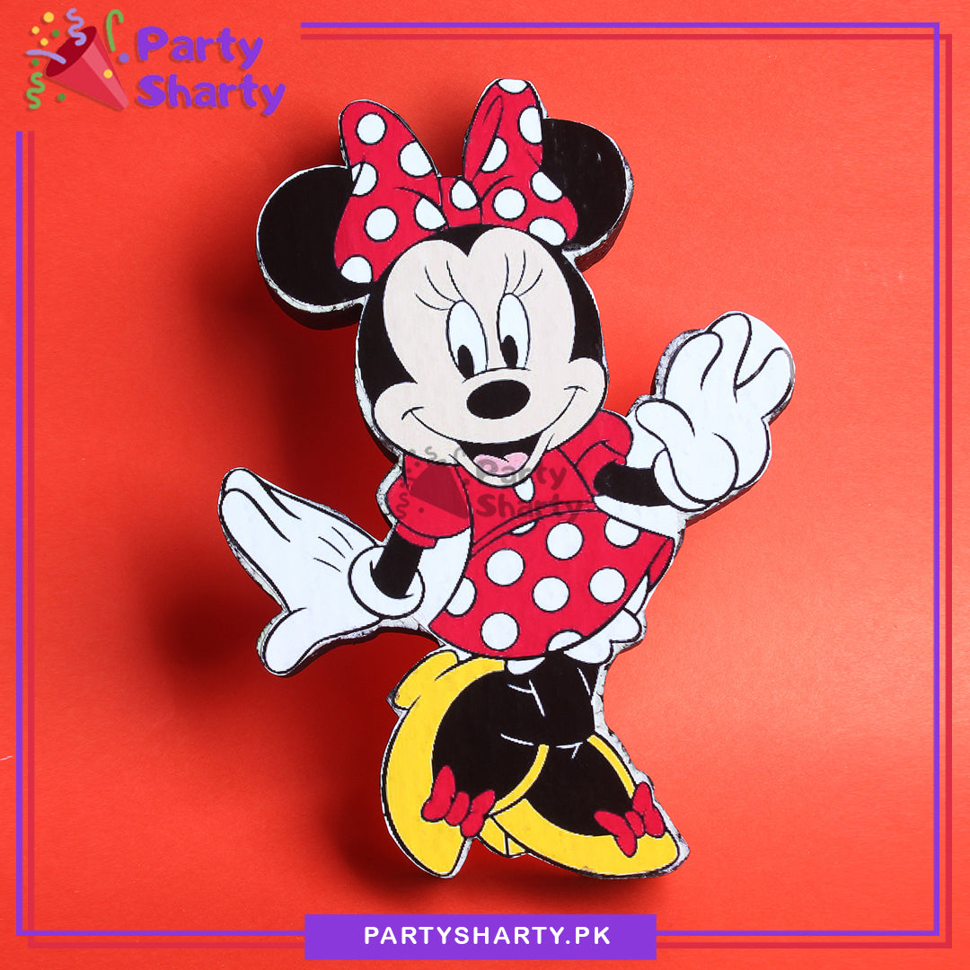 Minnie Mouse Character Thermocol Standee For Minnie Mouse Theme Based Birthday Celebration and Party Decoration