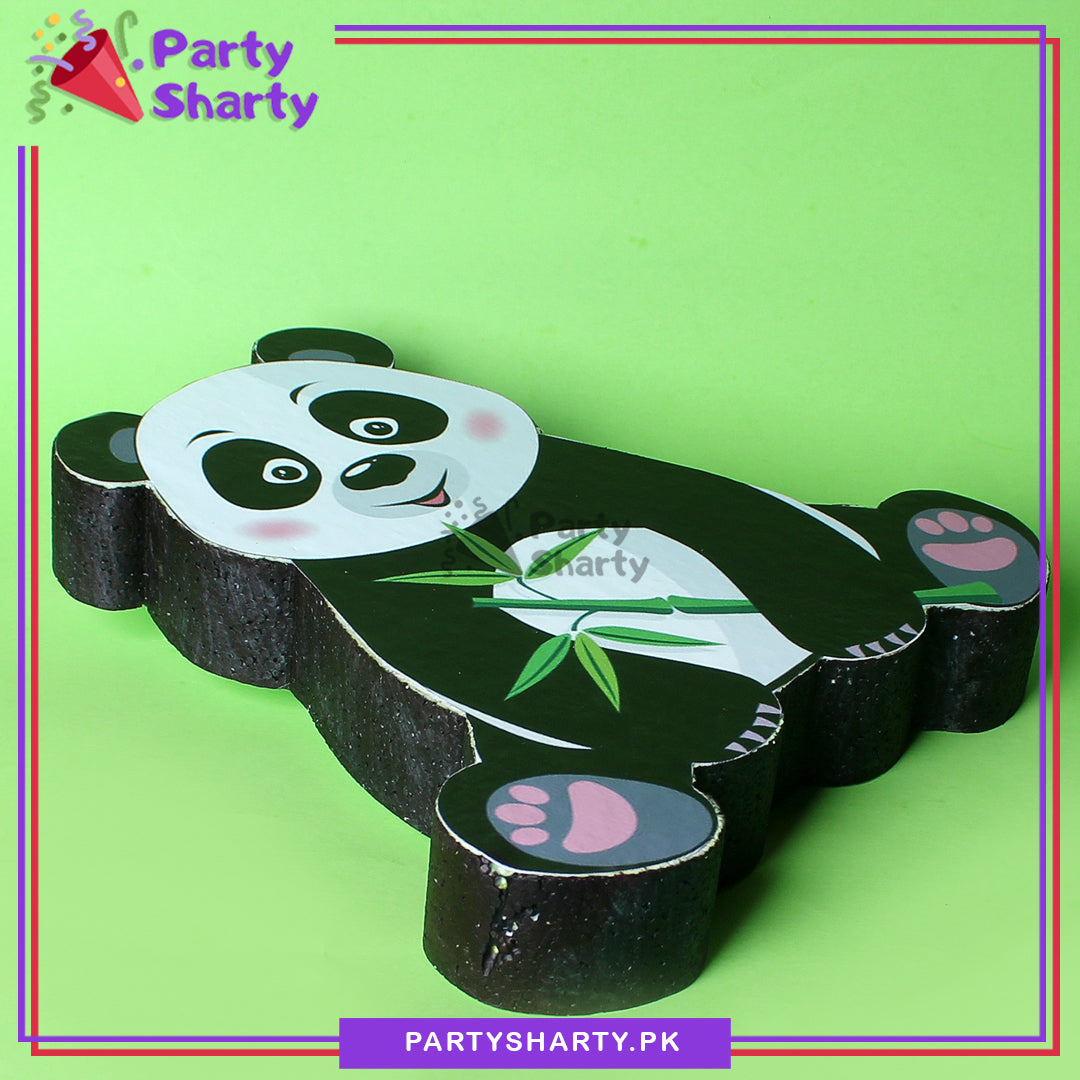 Panda Character Thermocol Standee For Panda Theme Based Birthday Celebration and Party Decoration
