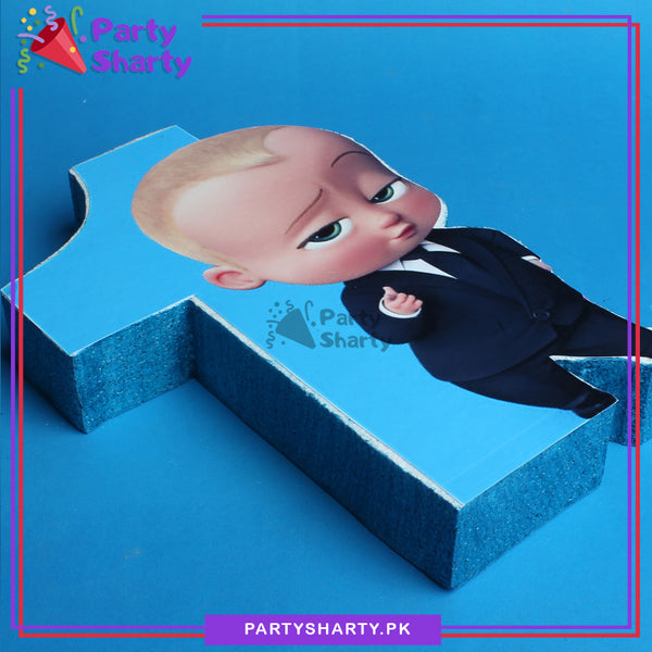 Numeric 1 Thermocol Standee For Boss Baby Theme Based First Birthday C ...