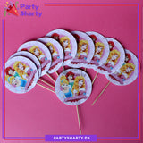 Princess Cup Cake Topper For Princess Birthday Theme Party and Decoration