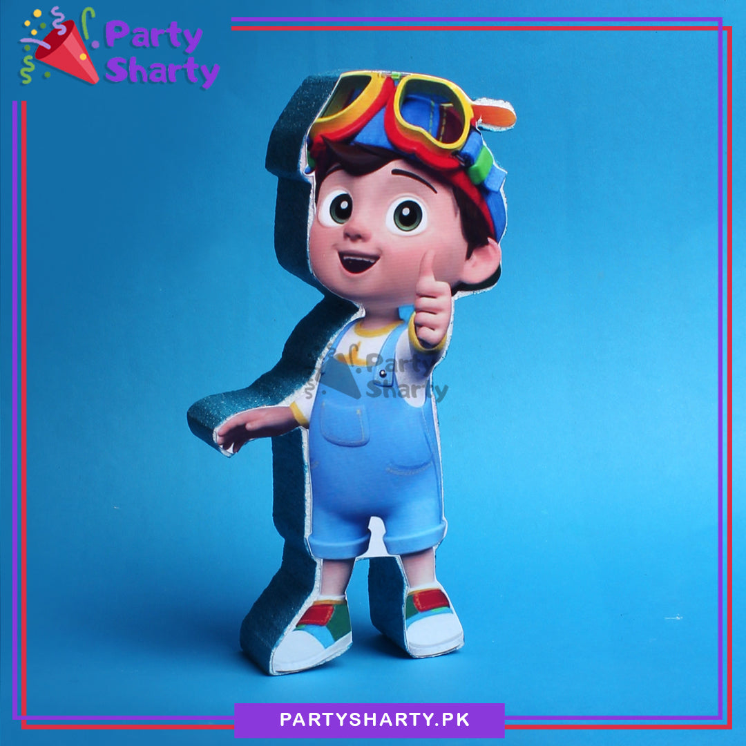 TomTom Character Thermocol Standee For Cocomelon Theme Based Birthday Celebration and Party Decoration