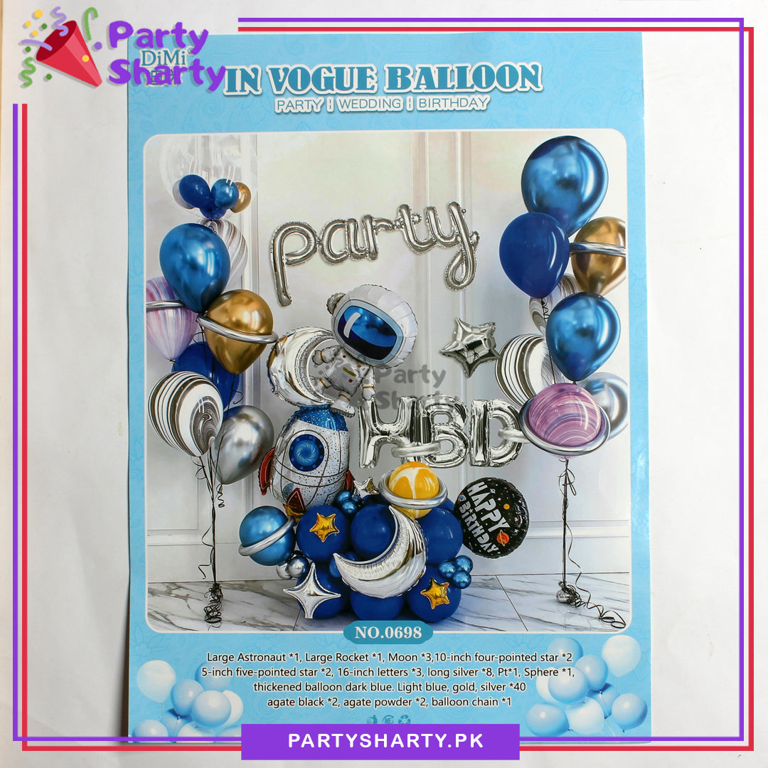 HBD Outer Space / Spaceman Theme Set for Space Theme Based Birthday Decoration and Celebration