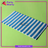 Stripes Design Metallic Color Plastic Table Cover (137 x 183 cm) For Birthday, Wedding, Engagement, Bridal Shower Party Decoration
