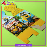 Minion Theme Goody Boxes Pack Of 10 For Minion Theme Birthday Party and Decoration