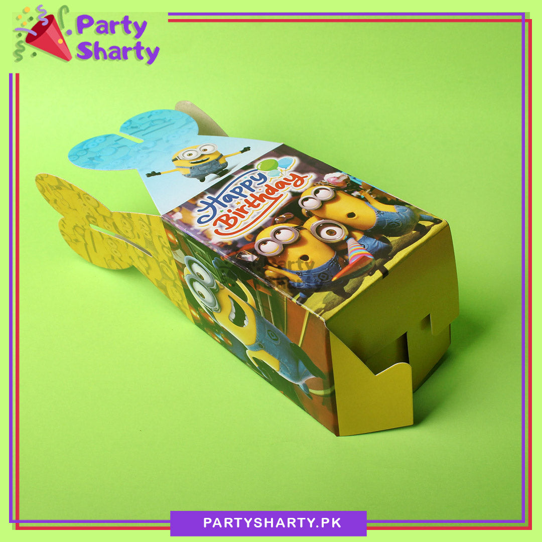 Minion Theme Goody Boxes Pack Of 10 For Minion Theme Birthday Party and Decoration