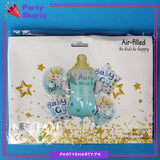 Baby Boy / Girl Feeder Shaped Foil Balloon Set For Baby Shower, Gender Reveal and Welcome Baby Decoration and Celebrations