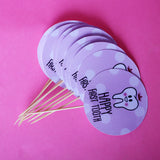 Happy First Tooth Cup Cake Topper For First Tooth Theme Party Decoration and Celebration