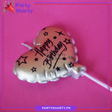 Happy Birthday Printed Heart Shaped Candle For Birthday Decoration and Celebration
