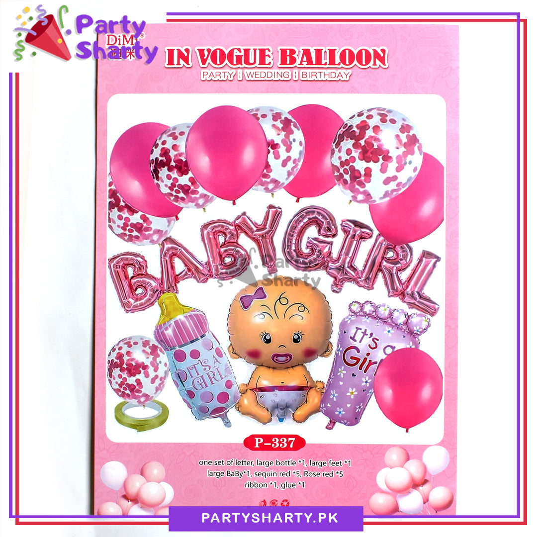 Baby Girl Theme Set for Welcome Baby Girl / Baby Shower Event Decoration and Celebration