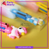 Unicorn Theme Multi Color Fur Gel Pens For Kids / Stationery Sets / Birthday Return Gift Items