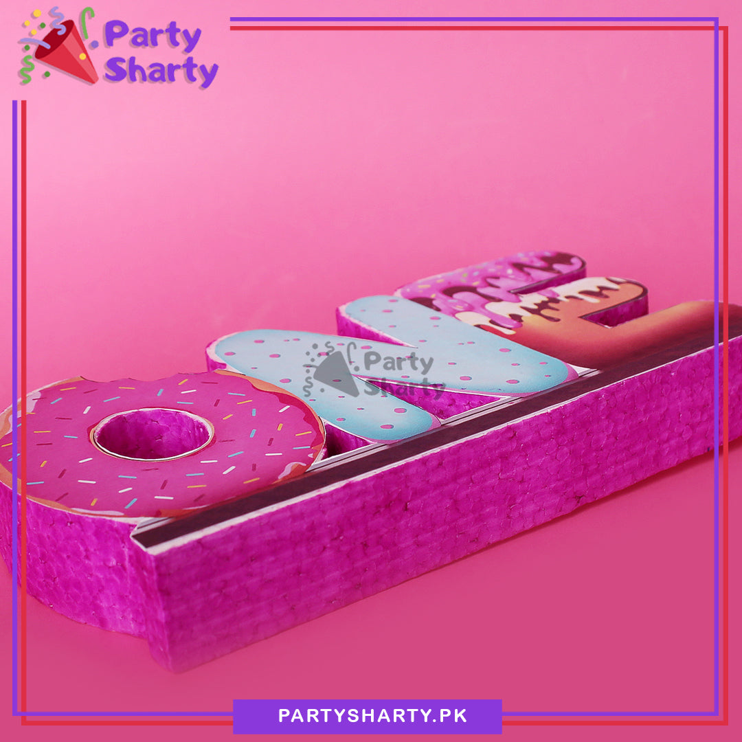 ONE Thermocol Standee For Donut Theme Based First Birthday Celebration ...