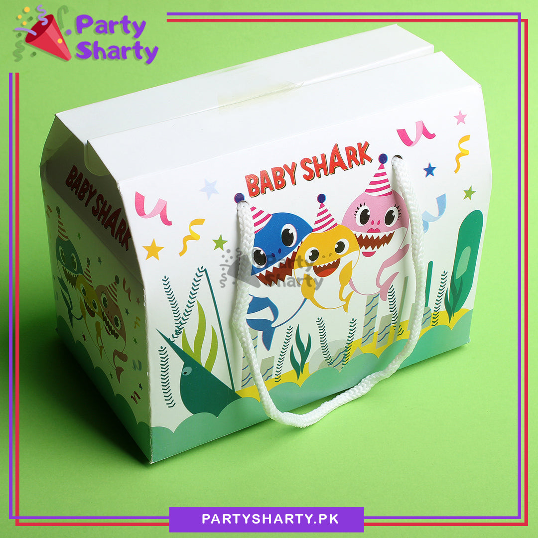 Baby Shark Theme Goody Boxes Pack of 6 For Baby Shark Theme Birthday Decoration and Celebration