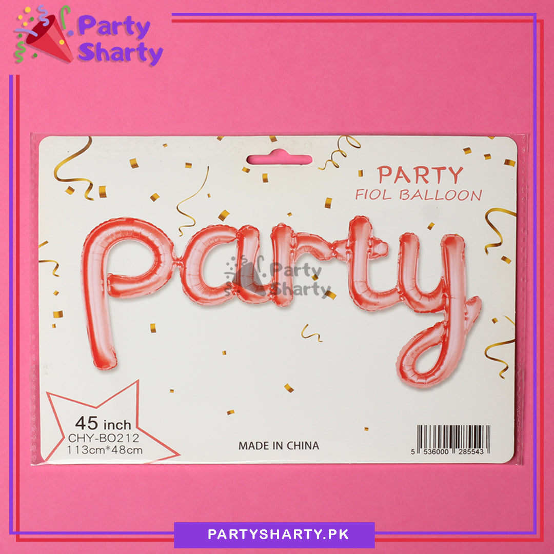 Party Scripted Foil Balloons Banner for Party Celebration and Decoration