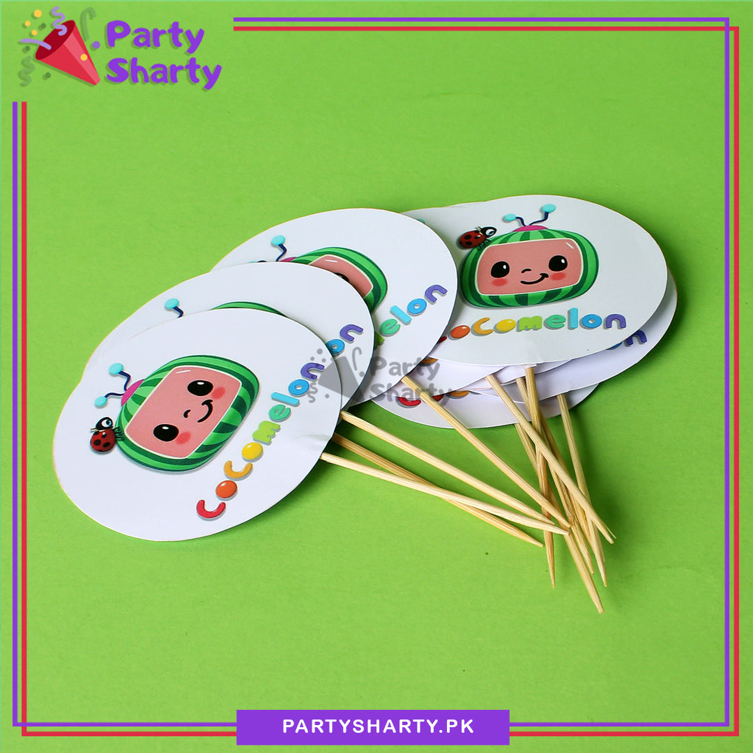 Cocomelon Cup Cake Topper For Cocomelon Birthday Theme Party and Decoration