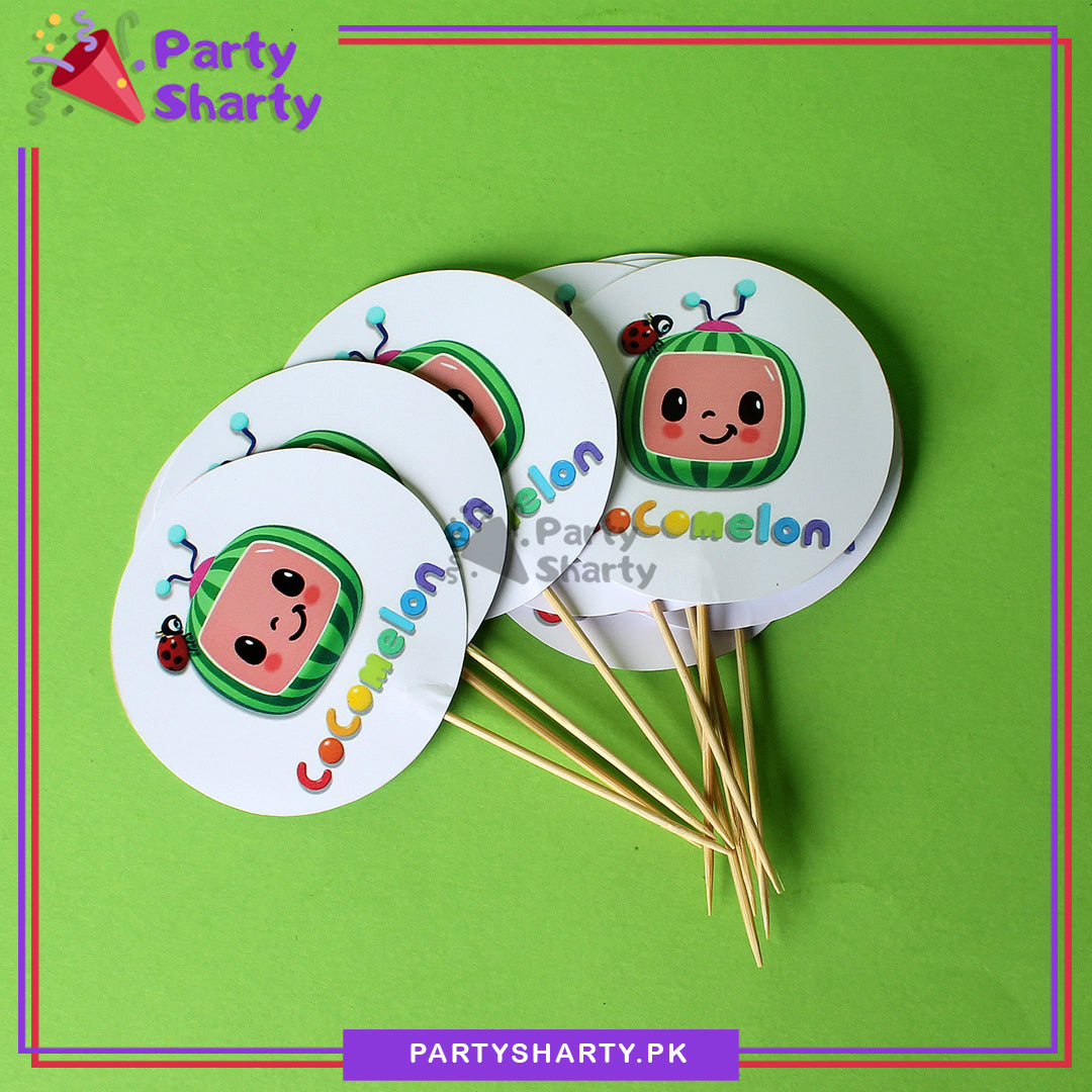 Cocomelon Cup Cake Topper For Cocomelon Birthday Theme Party and Decoration
