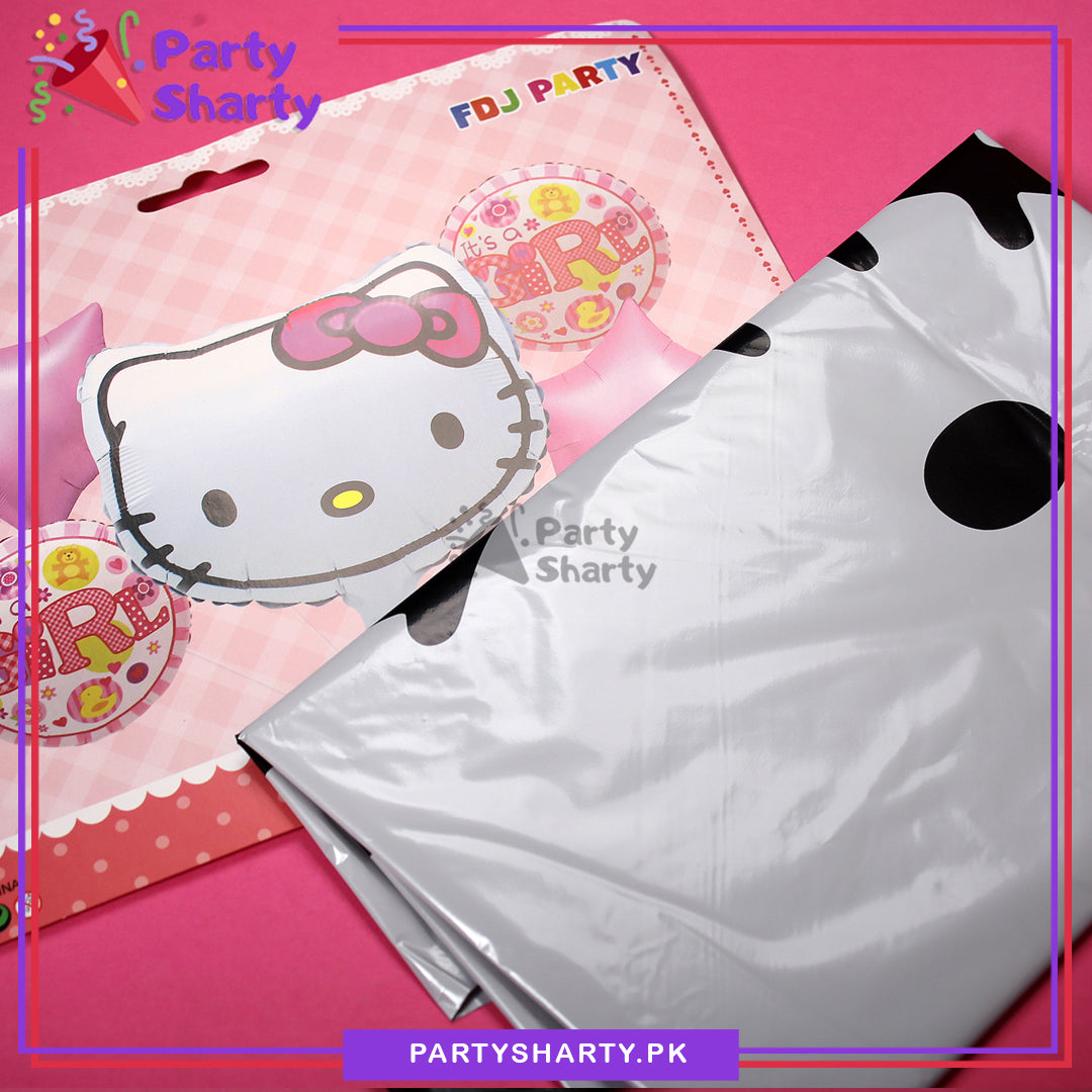 Hello Kitty Cartoon Head Shaped Foil Balloon Set - 5 Pieces For Hello Kitty Theme Party and Decoration