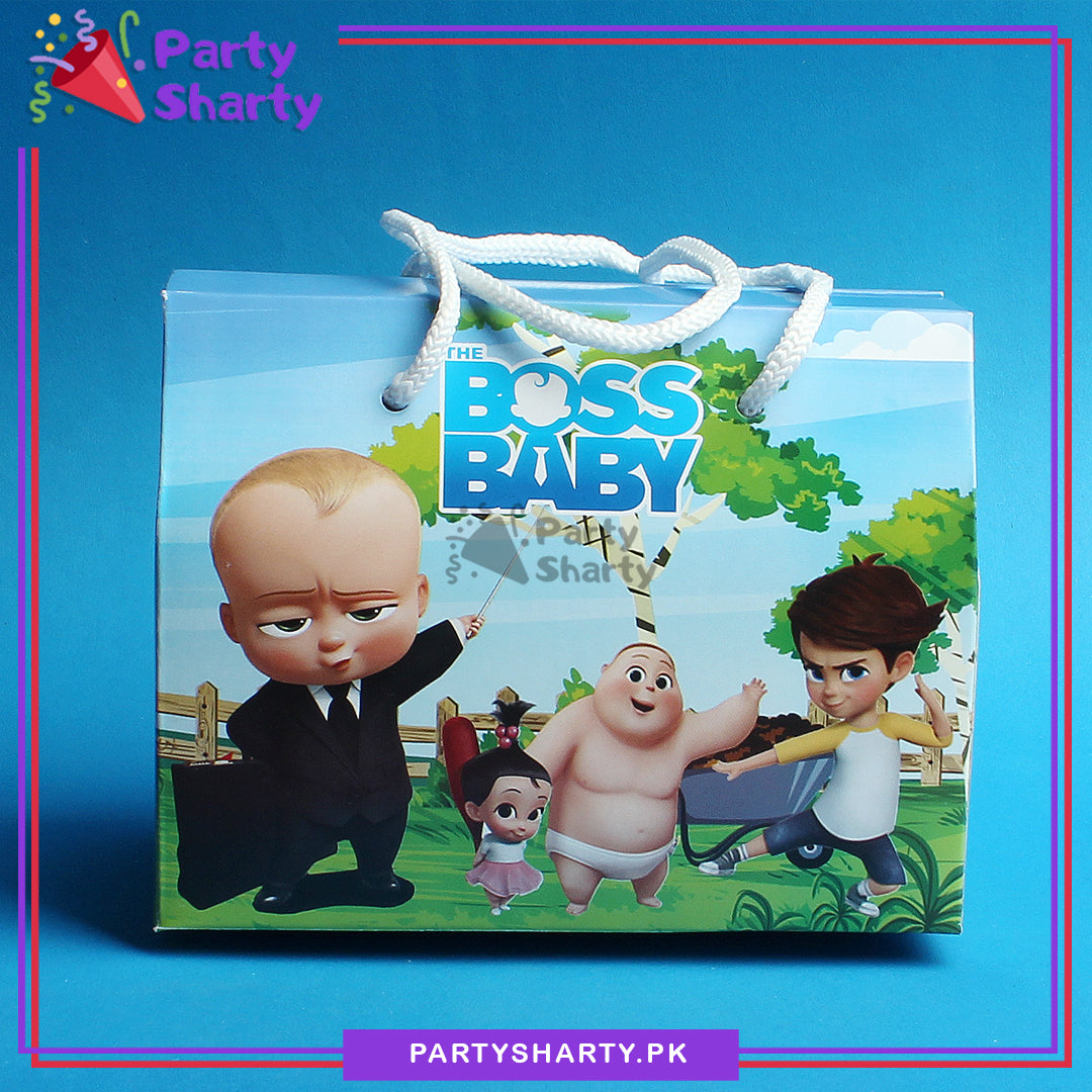 Boss Baby Theme Goody Boxes Pack of 6 For Boss Baby Theme Birthday Decoration and Celebration
