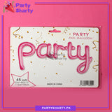 Party Scripted Foil Balloons Banner for Party Celebration and Decoration