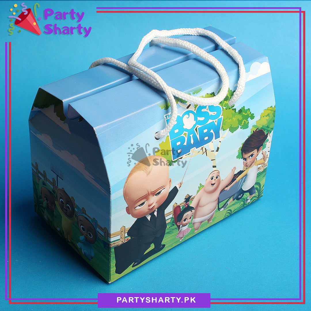 Boss Baby Theme Goody Boxes Pack of 6 For Boss Baby Theme Birthday Decoration and Celebration