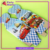 D-1 Lightning Mc Queen Car Theme Goody Boxes Pack of 10 For Car Theme Birthday Celebration