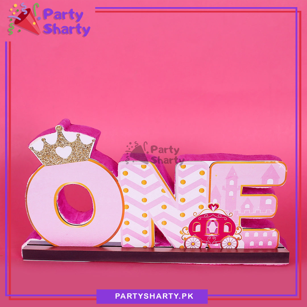 ONE Thermocol Standee For Princess Theme Based First Birthday Celebrat ...