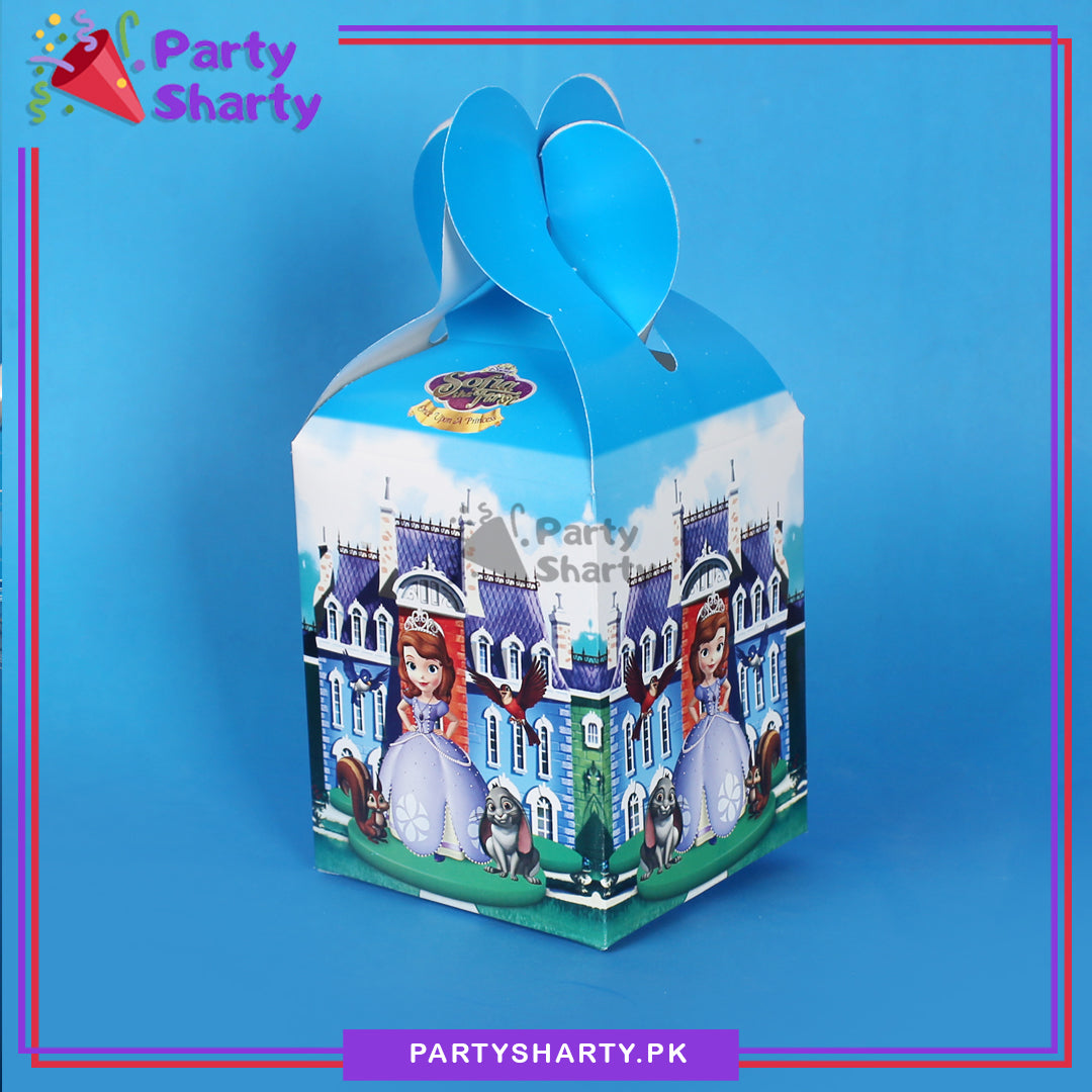 Sofia The First Theme Goody Boxes - Pack of 10 For Birthday Party and Decoration