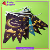 Eid Mubarak Flags Bunting (Pack of 10) For Eid Celebration and Decoration