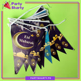 Eid Mubarak Flags Bunting (Pack of 10) For Eid Celebration and Decoration