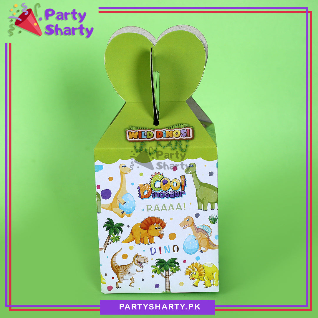 Dino / Dragon Theme Goody Boxes - Pack of 10 For Birthday Party and Decoration