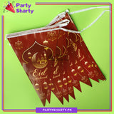 Eid Mubarak Flags Bunting (Pack of 10) For Eid Celebration and Decoration