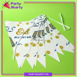 Eid Mubarak Flags Bunting (Pack of 10) For Eid Celebration and Decoration