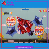 Aircraft Foil Balloon Set - 5 Pieces For Aircraft / Space Theme Party and Decoration