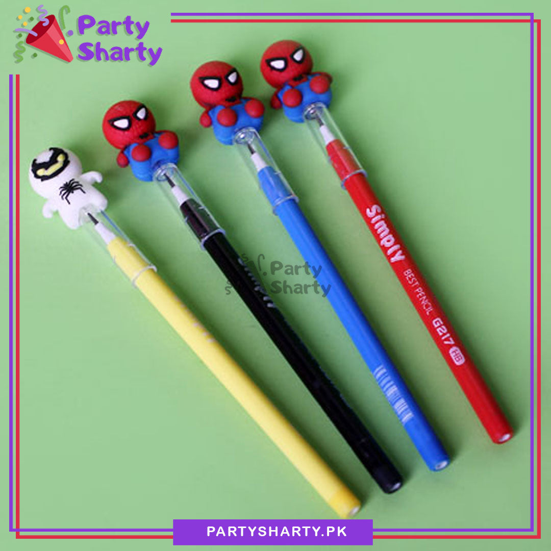 Marvel Spiderman Theme Bullet Pencil For Kids For Spiderman Theme Birthday Celebration