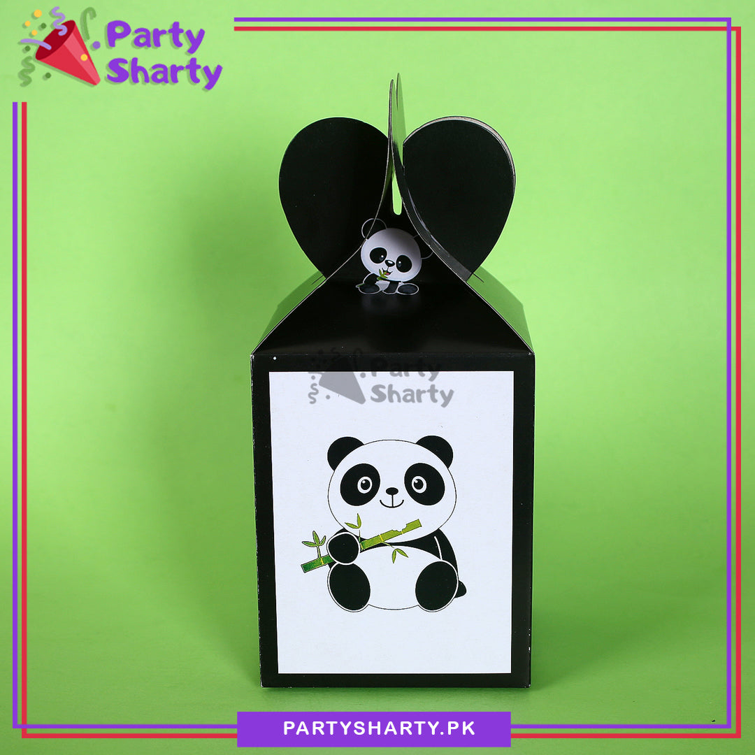 Panda Theme Goody Boxes - Pack of 10 For Birthday Party and Decoration