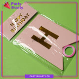 Happy Birthday Pink & Silver Theme For Birthday Decoration and Celebrations