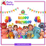D-1 Cocomelon Panaflex backdrop For Cocomelon Theme Birthday Decoration and Celebration